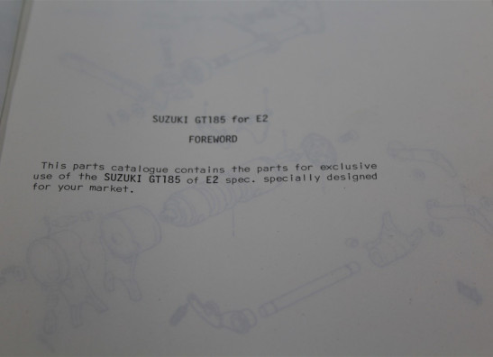 Onderdelenboek Suzuki GT 250