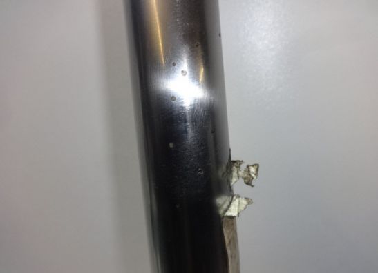 Front pipe bottom left Honda VF 700  750 S Sabre