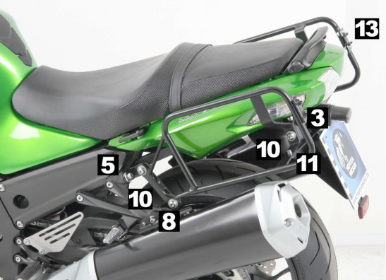 Koffer halter set Kawasaki ZZR 1400