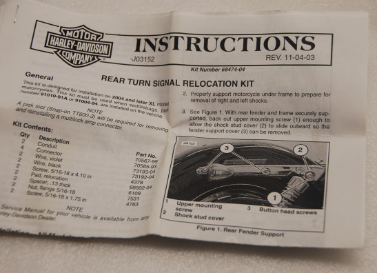 Knipperlicht Harley Davidson Sportster