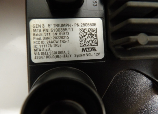 Meter combination Triumph Speed Triple 1200 RR