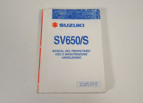Manuel Suzuki SV 650