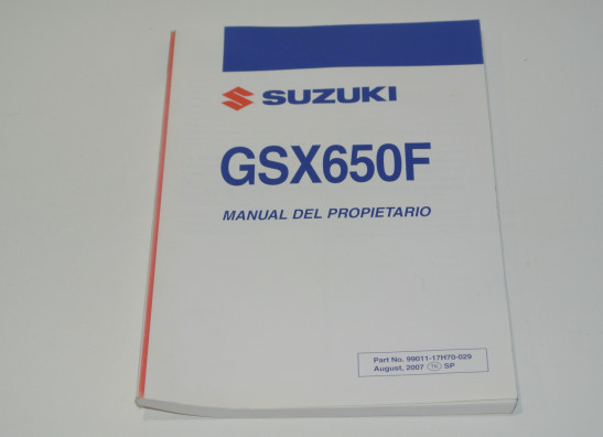 Fahrerhandbuch Suzuki GSX F 650