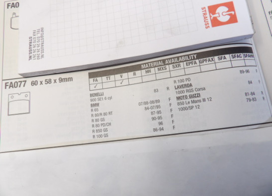 Remblokken voor BMW R 100  R 80