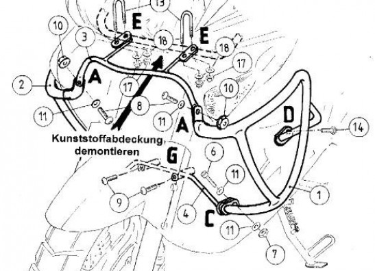 Engine Guard Honda XL 1000 V Varadero