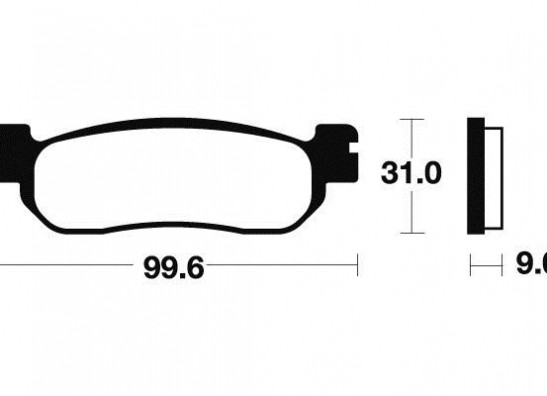 Braking pads rear Yamaha YZF R6