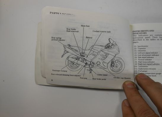 Instructieboekje Honda CBR 1000 F