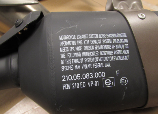 Uitlaat Husqvarna Svartpilen 701