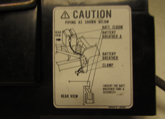 Batterie befestigung Honda CBR 1000 F