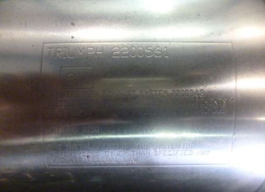 Auspuff Triumph Speed Triple 1050