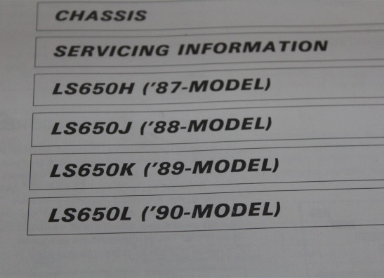 Instruction manual Suzuki LS 650