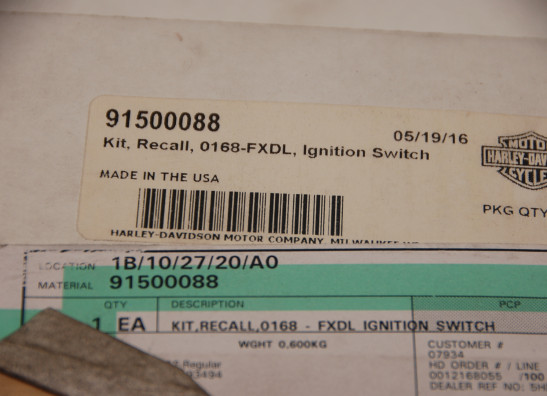 Contact slot Harley Davidson Dyna