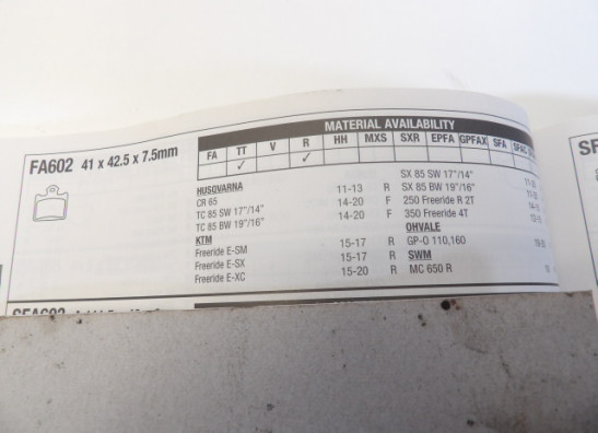 Remblokken achter KTM Overige KTM