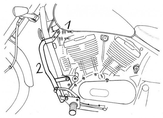 Motorschutzbugel Sturzbugel Kawasaki VN 800