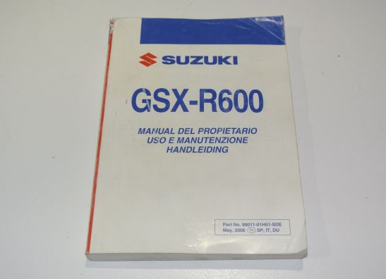 Instructieboekje Suzuki GSX R 600