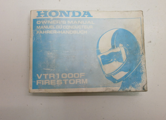 Instructieboekje Honda VTR 1000 F