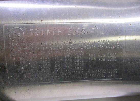 Uitlaat Triumph Tiger 800 XCX