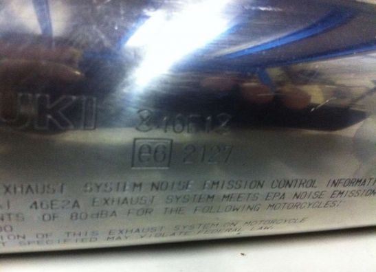 Uitlaat Suzuki GSX R 1100